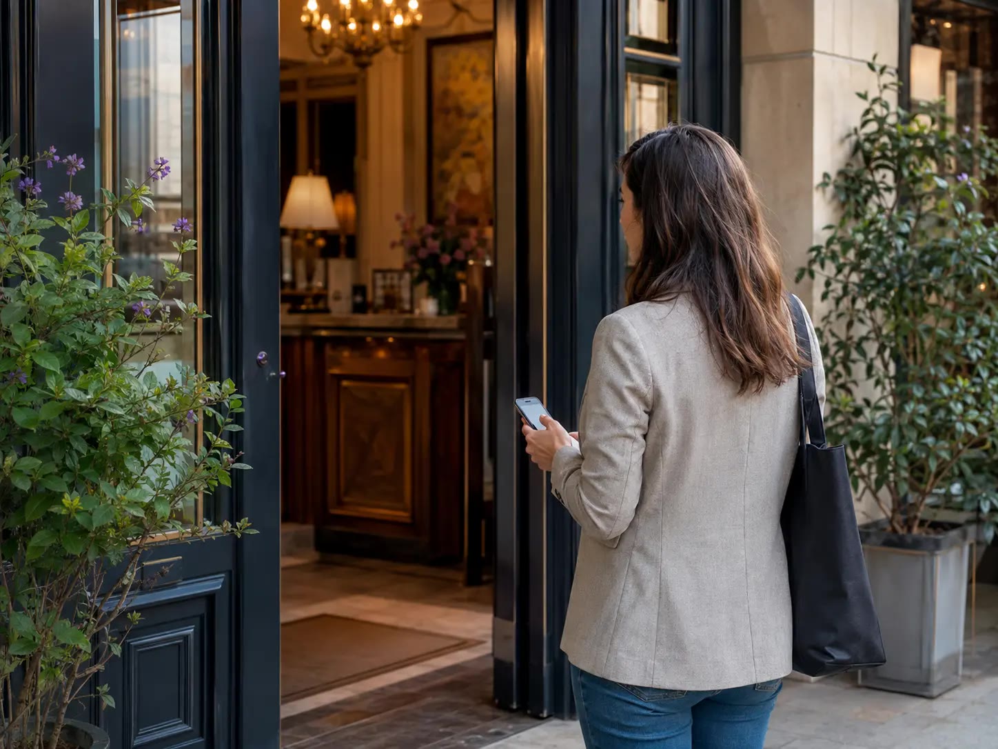 Cliente mystère observant une expérience de service avant la remise d’un rapport privé